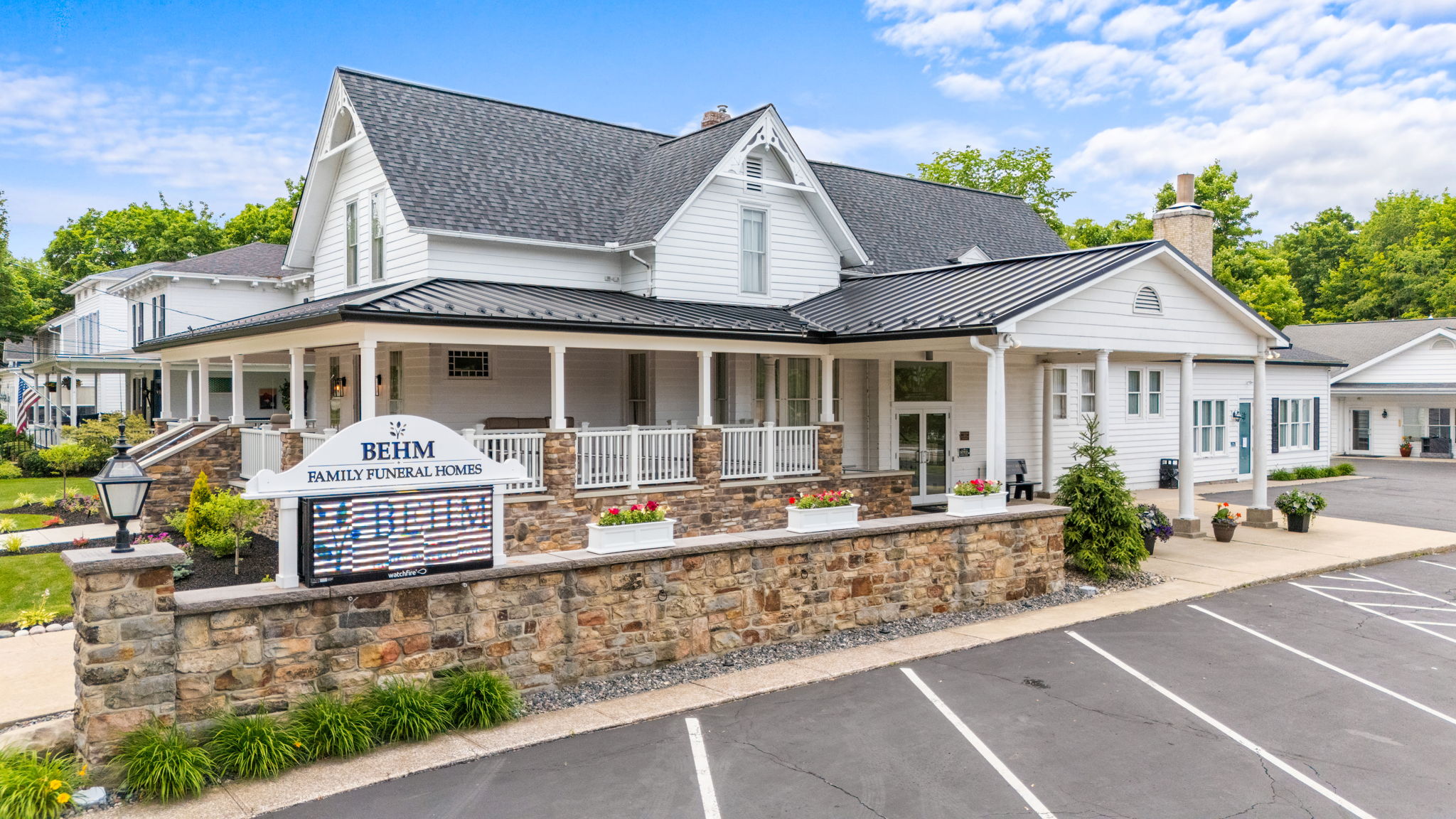 Behm Family Funeral Home Madison OH exterior